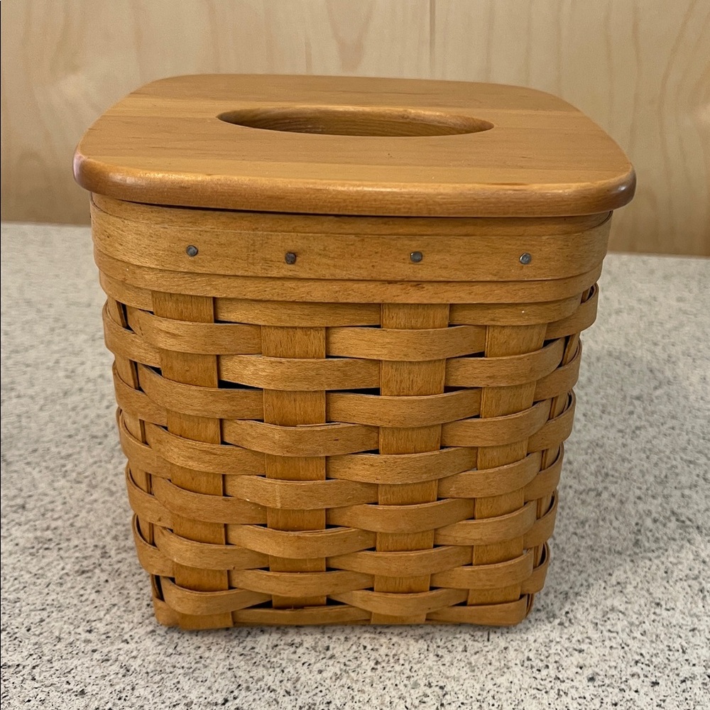 Longaberger Tissue Holder Basket